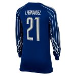 Exklusive psg jordan viertes stadiontrikot 2024-25 – langarm – kinder mit cup-aufdruck l.hernandez 21 Kollektion – Premium Paris Saint Germain Trikots