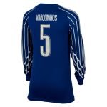 Exklusive psg jordan viertes stadiontrikot 2024-25 – langarm – kinder mit cup-aufdruck marquinhos 5 Kollektion – Premium Paris Saint Germain Trikots