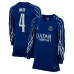 Exklusive psg jordan viertes stadiontrikot 2024-25 – langarm – kinder mit dudek 4-aufdruck Kollektion – Premium Paris Saint Germain Trikots