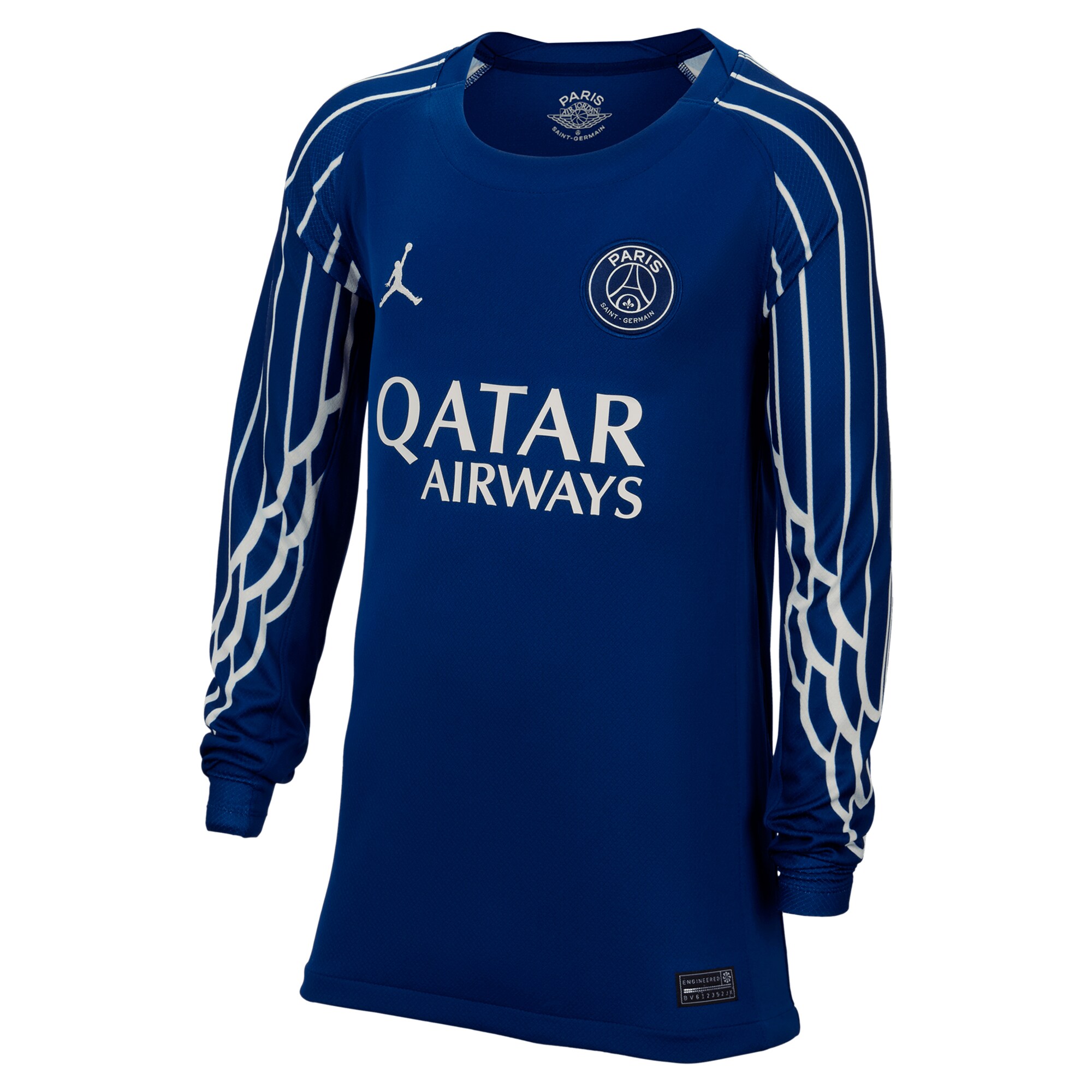 Exklusive psg jordan viertes stadiontrikot 2024-25 – langarm – kinder mit fabian 8-aufdruck Kollektion – Premium Paris Saint Germain Trikots
