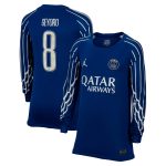 Exklusive psg jordan viertes stadiontrikot 2024-25 – langarm – kinder mit geyoro 8-aufdruck Kollektion – Premium Paris Saint Germain Trikots
