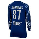 Exklusive psg jordan viertes stadiontrikot 2024-25 – langarm – kinder mit joao neves 87-aufdruck Kollektion – Premium Paris Saint Germain Trikots