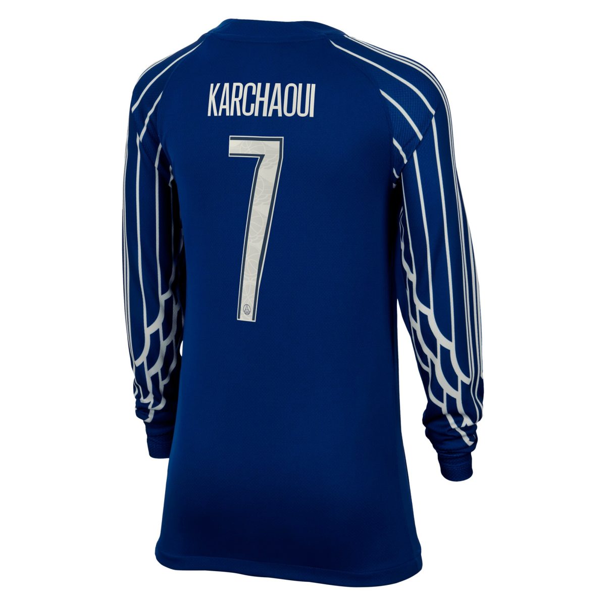 Exklusive psg jordan viertes stadiontrikot 2024-25 – langarm – kinder mit karchaoui 7-aufdruck Kollektion – Premium Paris Saint Germain Trikots