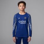 Exklusive psg jordan viertes stadiontrikot 2024-25 – langarm – kinder Kollektion – Premium Paris Saint Germain Trikots