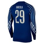 Exklusive psg jordan viertes stadiontrikot 2024-25 – langarm mit cup-aufdruck barcola 29 Kollektion – Premium Paris Saint Germain Trikots