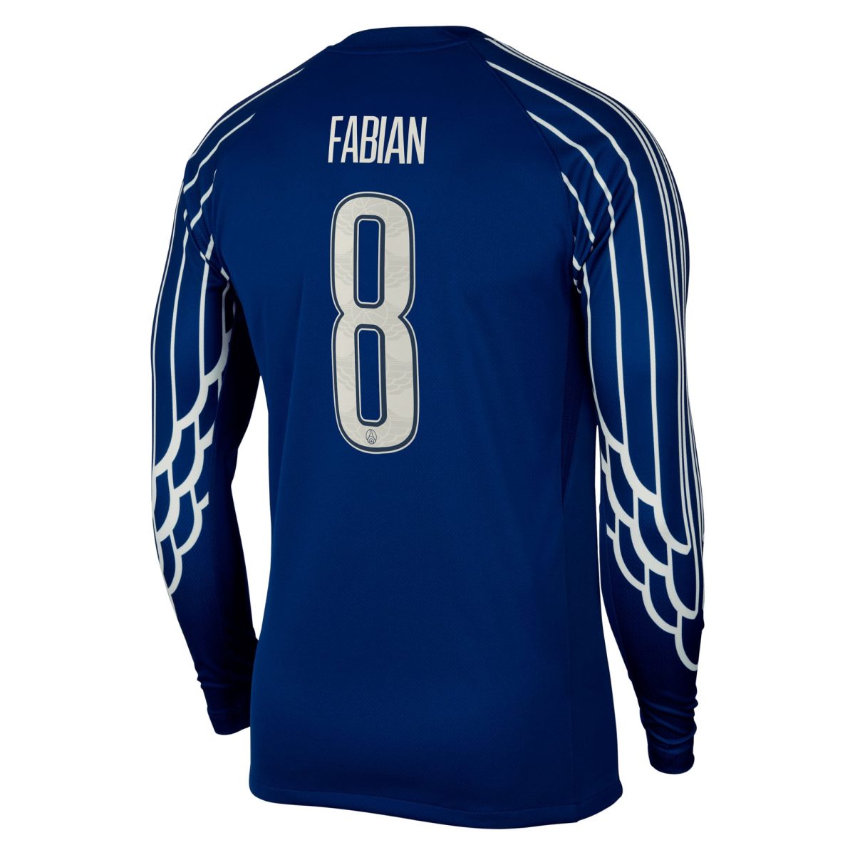 Exklusive psg jordan viertes stadiontrikot 2024-25 – langarm mit cup-aufdruck fabian 8 Kollektion – Premium Paris Saint Germain Trikots