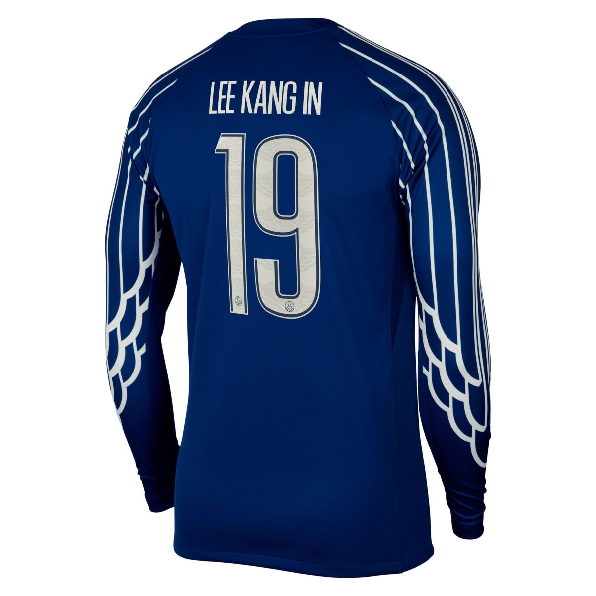 Exklusive psg jordan viertes stadiontrikot 2024-25 – langarm mit cup-aufdruck lee kang in 19 Kollektion – Premium Paris Saint Germain Trikots