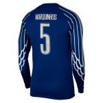 Exklusive psg jordan viertes stadiontrikot 2024-25 – langarm mit cup-aufdruck marquinhos 5 Kollektion – Premium Paris Saint Germain Trikots