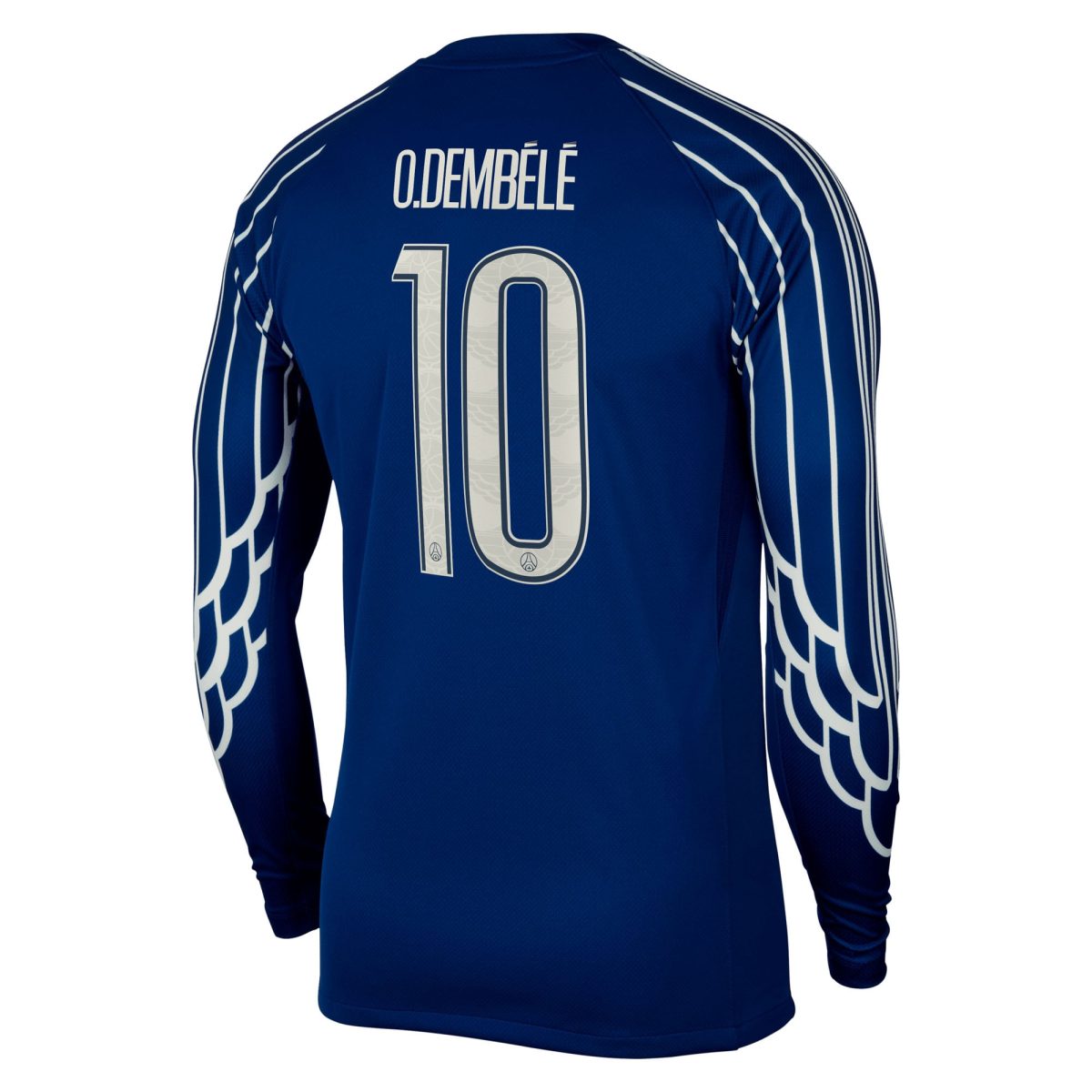 Exklusive psg jordan viertes stadiontrikot 2024-25 – langarm mit cup-aufdruck o.dembele 10 Kollektion – Premium Paris Saint Germain Trikots
