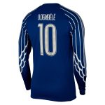 Exklusive psg jordan viertes stadiontrikot 2024-25 – langarm mit cup-aufdruck o.dembele 10 Kollektion – Premium Paris Saint Germain Trikots