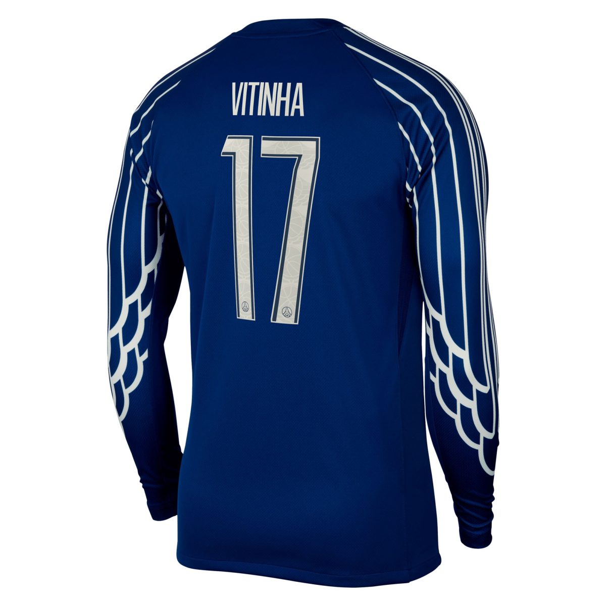Exklusive psg jordan viertes stadiontrikot 2024-25 – langarm mit cup-aufdruck vitinha 17 Kollektion – Premium Paris Saint Germain Trikots