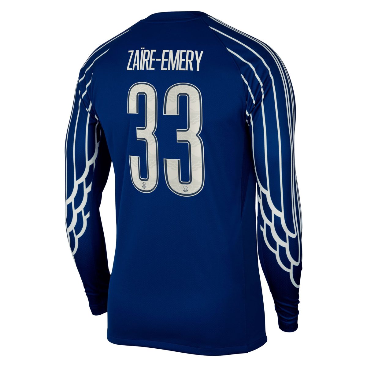 Exklusive psg jordan viertes stadiontrikot 2024-25 – langarm mit cup-aufdruck zaire-emery 33 Kollektion – Premium Paris Saint Germain Trikots