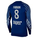 Exklusive psg jordan viertes stadiontrikot 2024-25 – langarm mit fabian 8-aufdruck Kollektion – Premium Paris Saint Germain Trikots