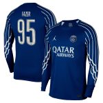 Exklusive psg jordan viertes stadiontrikot 2024-25 – langarm mit fazer 95-aufdruck Kollektion – Premium Paris Saint Germain Trikots