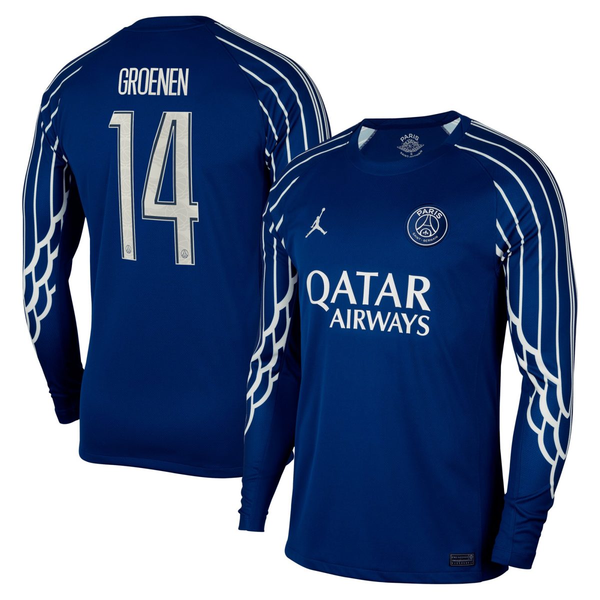 Exklusive psg jordan viertes stadiontrikot 2024-25 – langarm mit groenen 14-aufdruck Kollektion – Premium Paris Saint Germain Trikots
