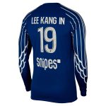 Exklusive psg jordan viertes stadiontrikot 2024-25 – langarm mit lee kang in 19-aufdruck Kollektion – Premium Paris Saint Germain Trikots