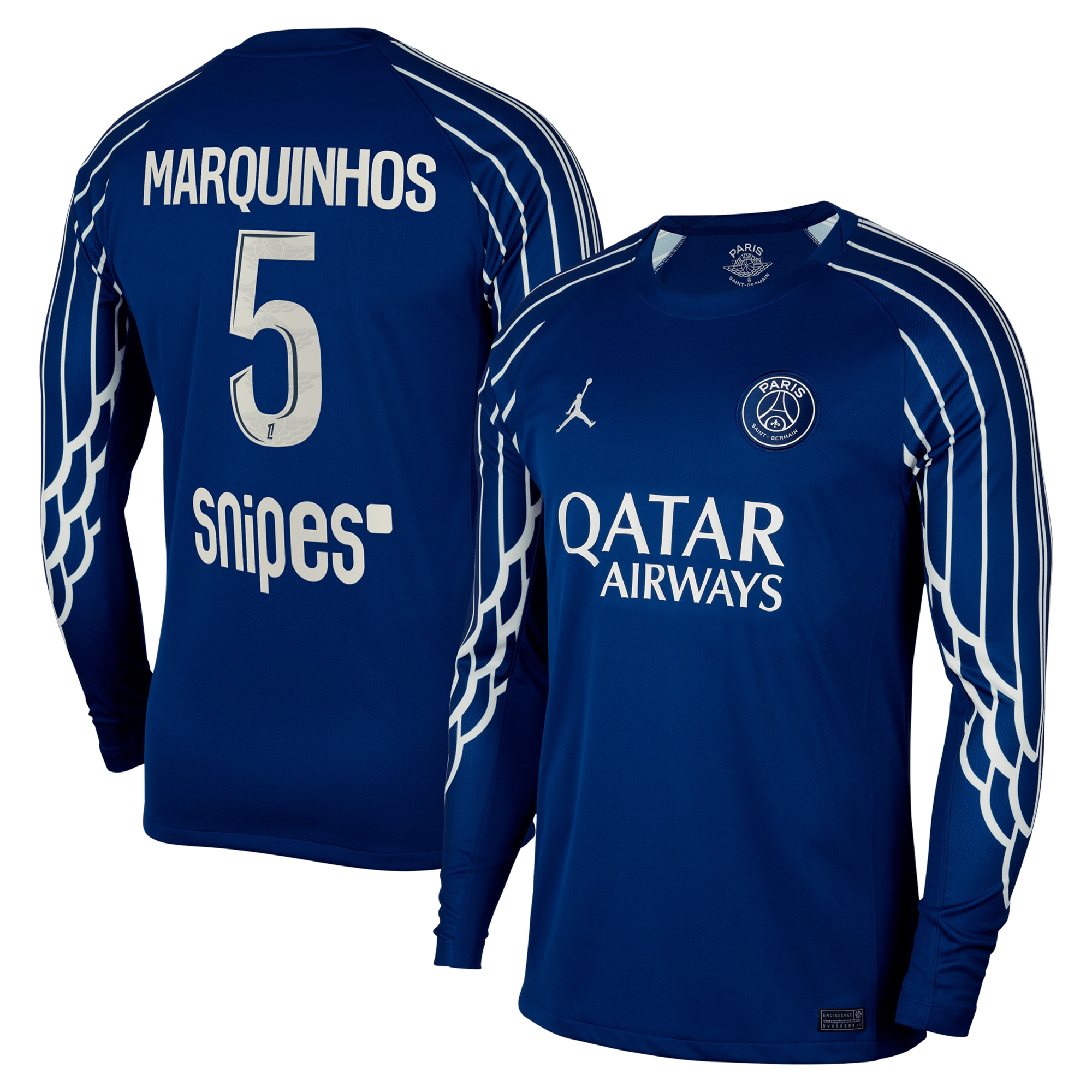 Exklusive psg jordan viertes stadiontrikot 2024-25 – langarm mit marquinhos 5-aufdruck Kollektion – Premium Paris Saint Germain Trikots
