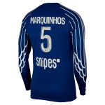 Exklusive psg jordan viertes stadiontrikot 2024-25 – langarm mit marquinhos 5-aufdruck Kollektion – Premium Paris Saint Germain Trikots