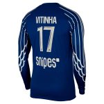 Exklusive psg jordan viertes stadiontrikot 2024-25 – langarm mit vitinha 17-aufdruck Kollektion – Premium Paris Saint Germain Trikots