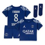 Exklusive psg jordan viertes stadiontrikot 2024-25 – säugling mit fabian 8-aufdruck Kollektion – Premium Paris Saint Germain Trikots
