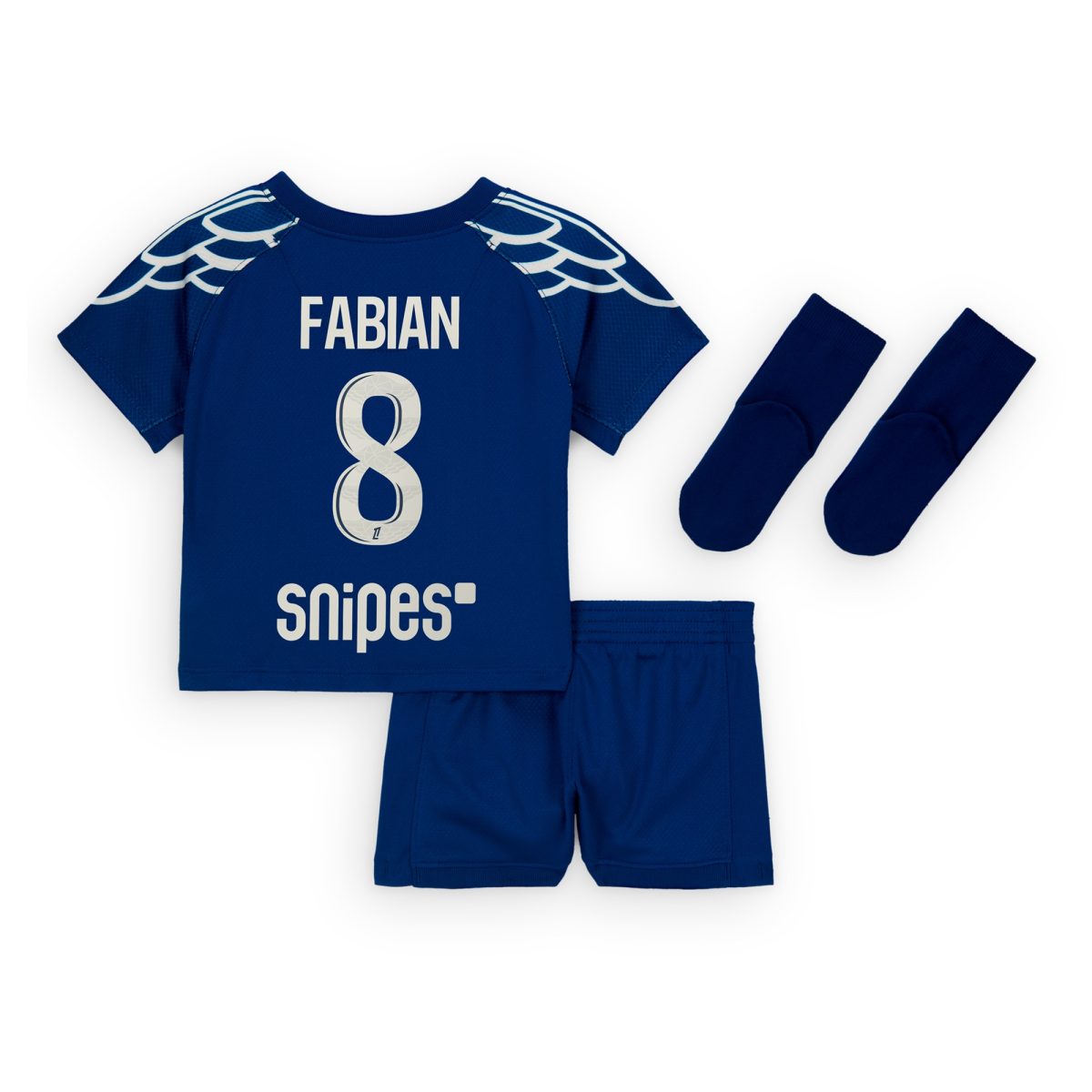 Exklusive psg jordan viertes stadiontrikot 2024-25 – säugling mit fabian 8-aufdruck Kollektion – Premium Paris Saint Germain Trikots