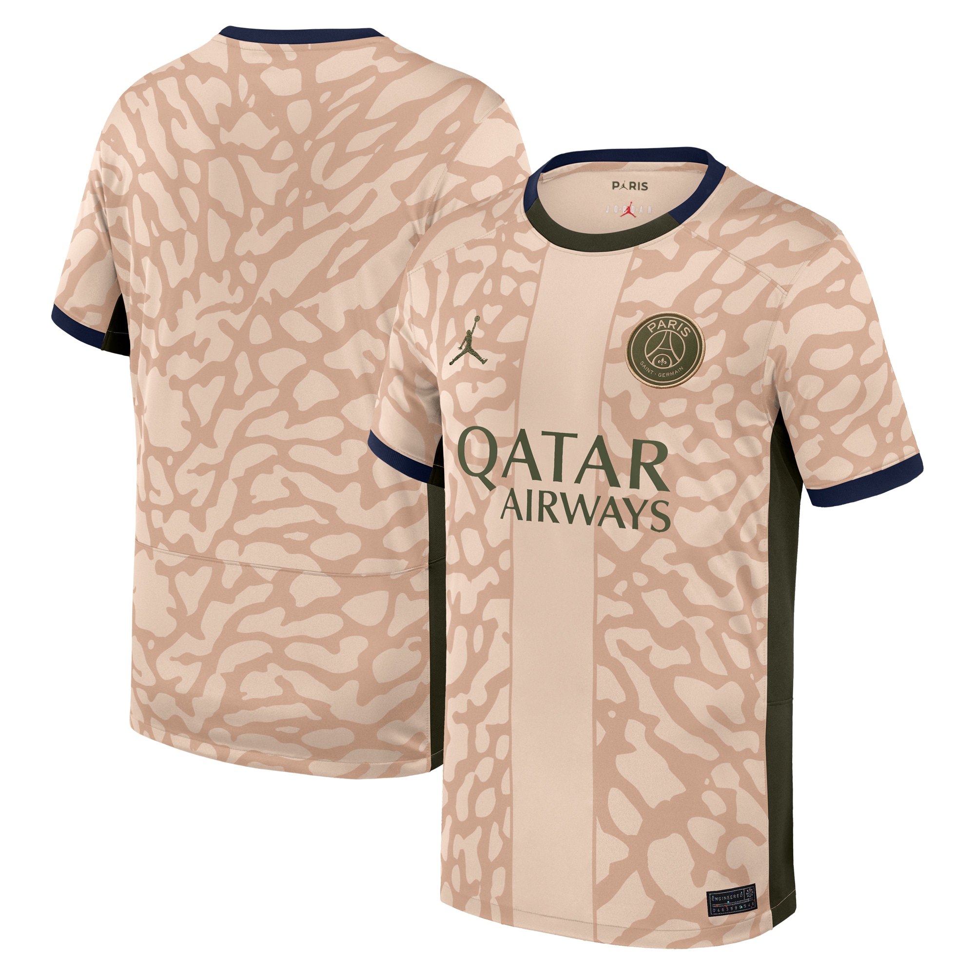 Exklusive psg jordan viertes stadiontrikot 2324 – kinder mit personalisieren druck Kollektion – Premium Paris Saint Germain Trikots