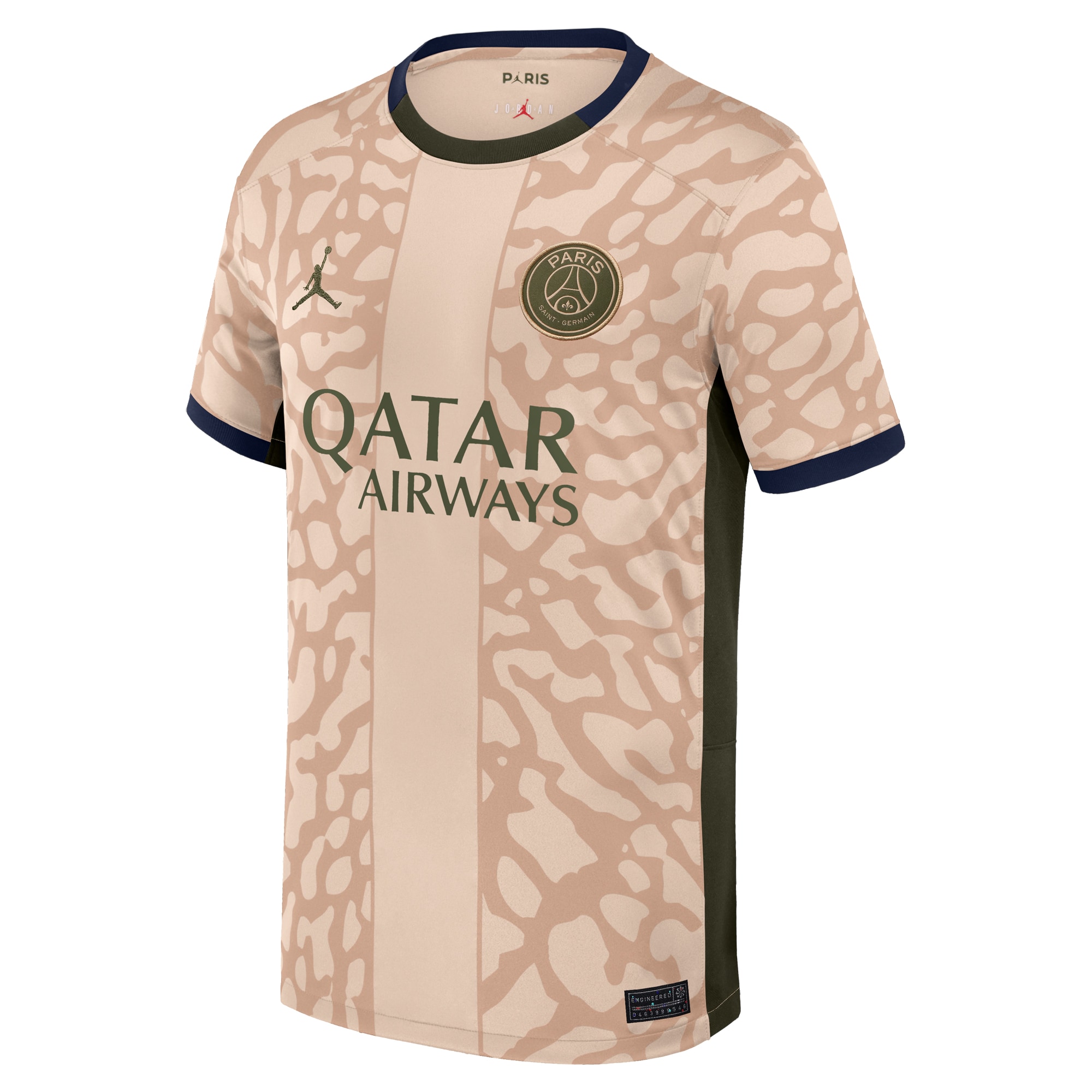 Exklusive psg jordan viertes stadiontrikot 2324 – kinder mit personalisieren druck Kollektion – Premium Paris Saint Germain Trikots