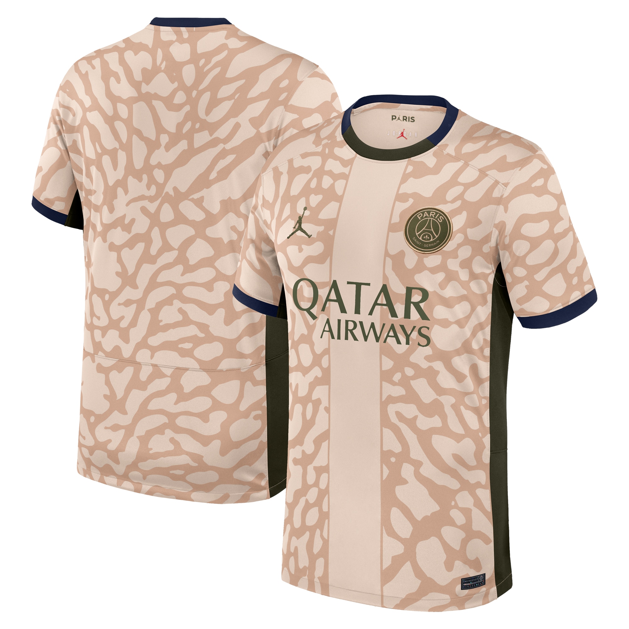 Exklusive psg jordan viertes stadiontrikot 2324 mit personalisieren druck Kollektion – Premium Paris Saint Germain Trikots