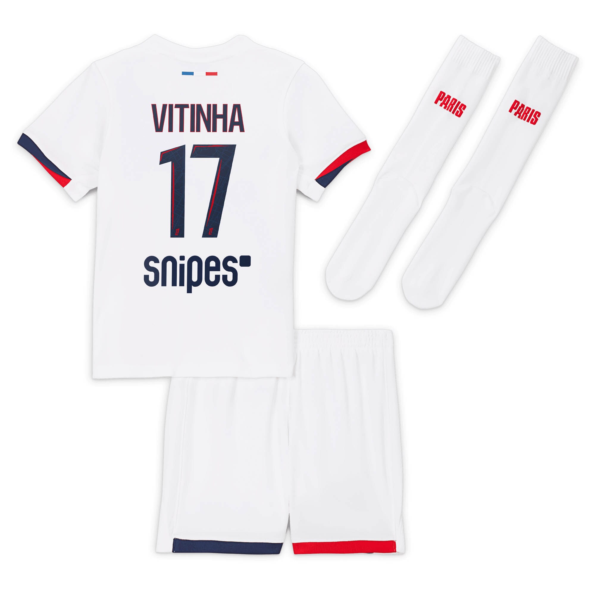 Exklusive psg nike auswärtsstadion-trikot 2024-2025 – kleine kinder mit vitinha 17-aufdruck Kollektion – Premium Paris Saint Germain Trikots