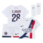 Exklusive psg nike auswärtsstadion-trikot 2024-2025 – säugling mit c. soler 28-aufdruck Kollektion – Premium Paris Saint Germain Trikots