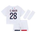 Exklusive psg nike auswärtsstadion-trikot 2024-2025 – säugling mit c. soler 28-aufdruck Kollektion – Premium Paris Saint Germain Trikots