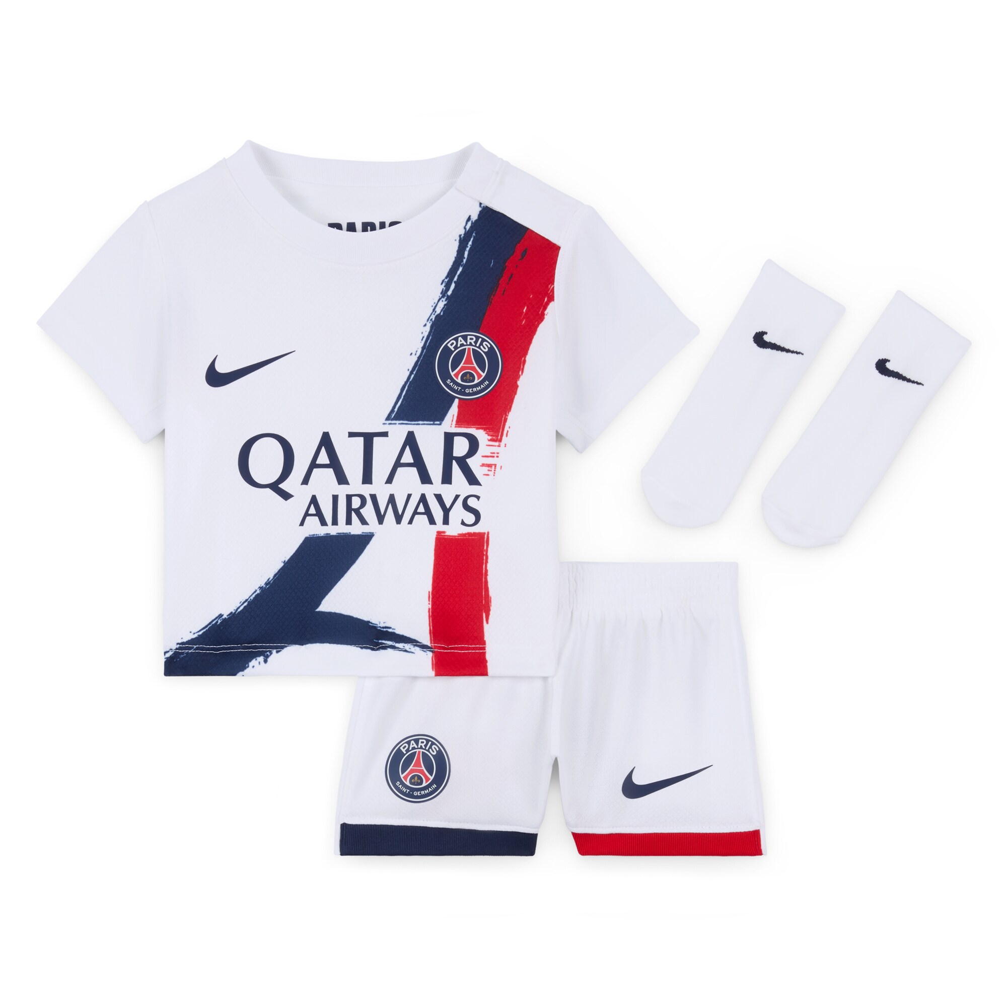 Exklusive psg nike auswärtsstadion-trikot 2024-2025 – säugling mit fabian 8-aufdruck Kollektion – Premium Paris Saint Germain Trikots