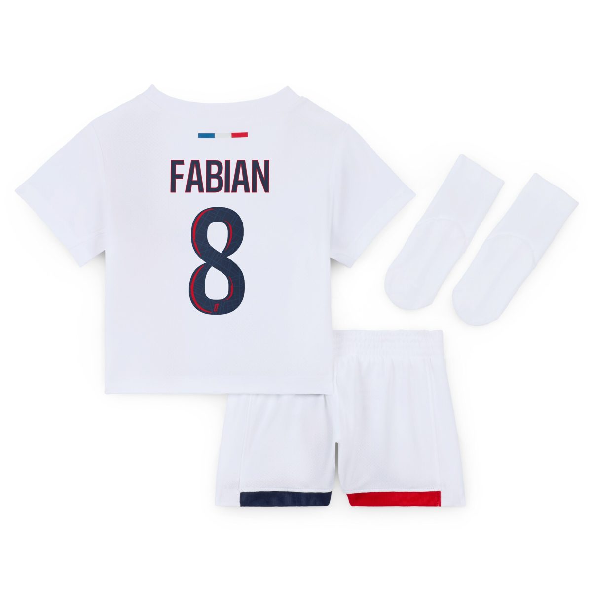 Exklusive psg nike auswärtsstadion-trikot 2024-2025 – säugling mit fabian 8-aufdruck Kollektion – Premium Paris Saint Germain Trikots