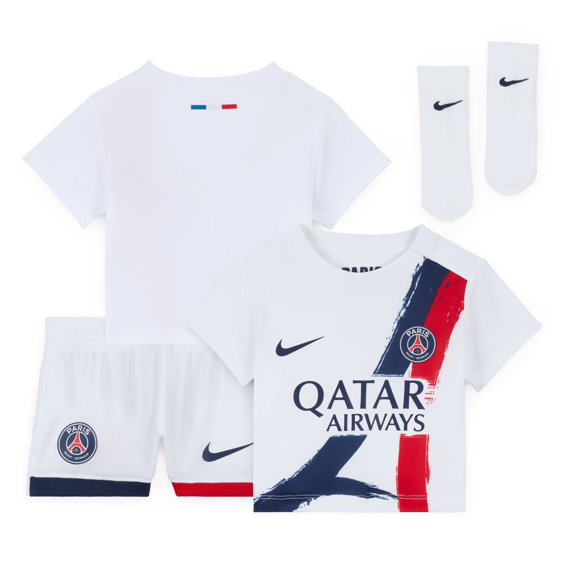 Exklusive psg nike auswärtsstadion-trikot 2024-2025 – säugling mit personalisieren druck Kollektion – Premium Paris Saint Germain Trikots