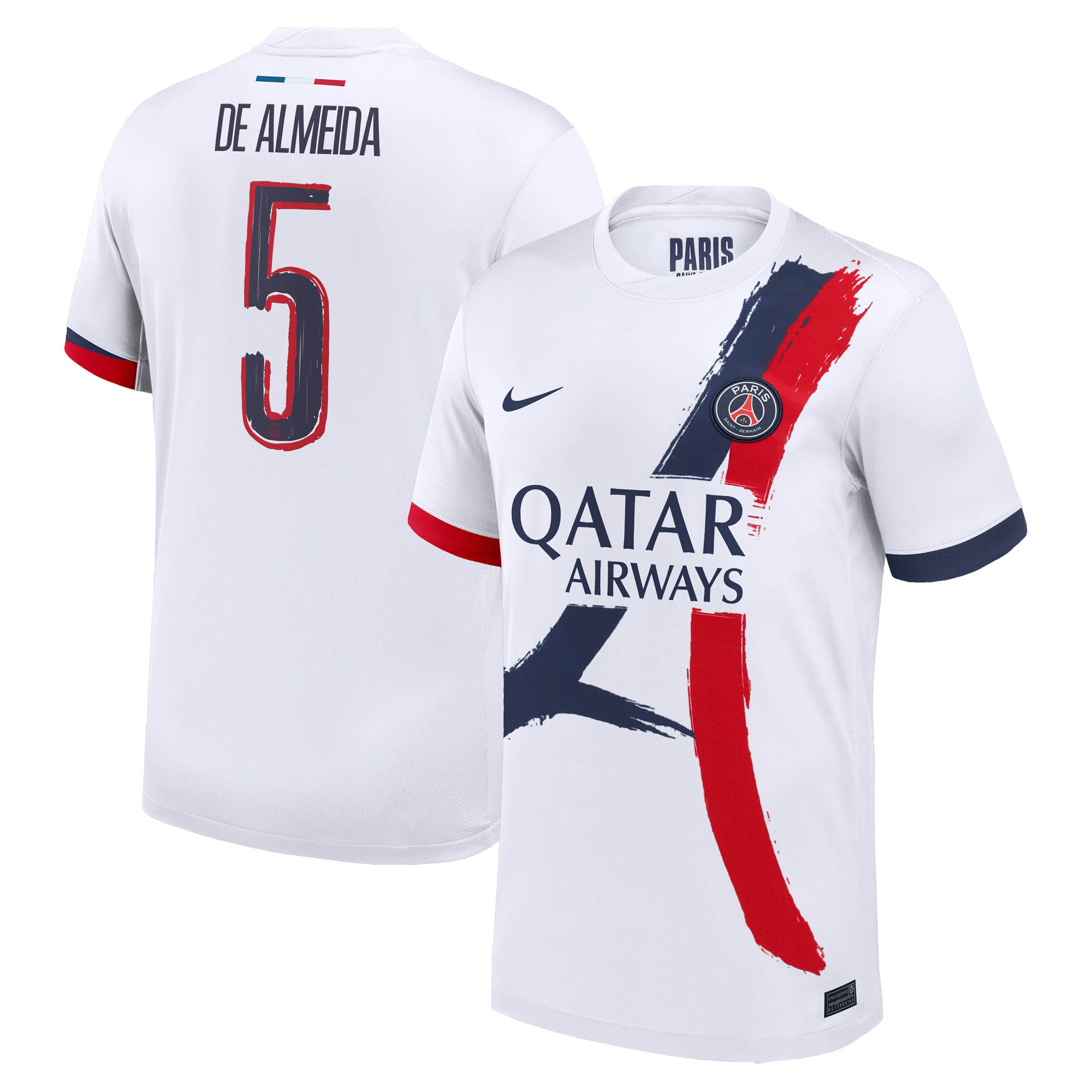 Exklusive psg nike auswärtsstadiontrikot 2024-2025 mit de almeida 5-aufdruck Kollektion – Premium Paris Saint Germain Trikots