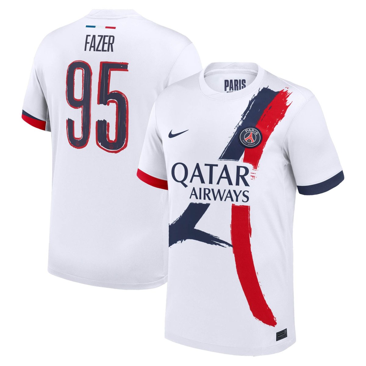 Exklusive psg nike auswärtsstadiontrikot 2024-2025 mit fazer 95-aufdruck Kollektion – Premium Paris Saint Germain Trikots