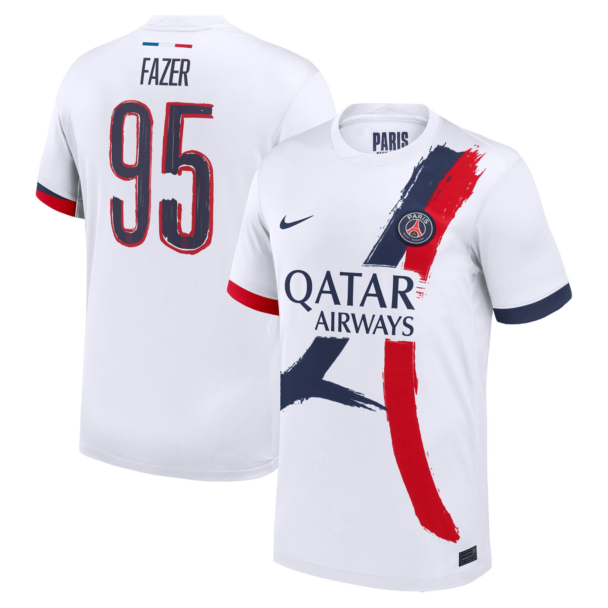 Exklusive psg nike auswärtsstadiontrikot 2024-2025 mit fazer 95-aufdruck Kollektion – Premium Paris Saint Germain Trikots
