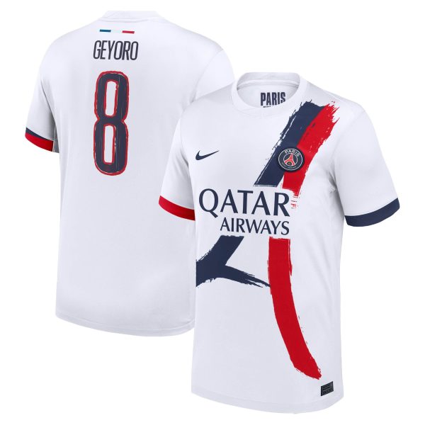 Exklusive psg nike auswärtsstadiontrikot 2024-2025 mit geyoro 8-aufdruck Kollektion – Premium Paris Saint Germain Trikots