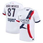 Exklusive psg nike auswärtsstadiontrikot 2024-2025 mit joao neves 87-aufdruck Kollektion – Premium Paris Saint Germain Trikots