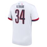 Exklusive psg nike auswärtsstadiontrikot 2024-2025 mit n.traore 34-aufdruck Kollektion – Premium Paris Saint Germain Trikots