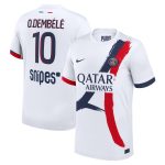 Exklusive psg nike auswärtsstadiontrikot 2024-2025 mit o.dembele 10-aufdruck Kollektion – Premium Paris Saint Germain Trikots