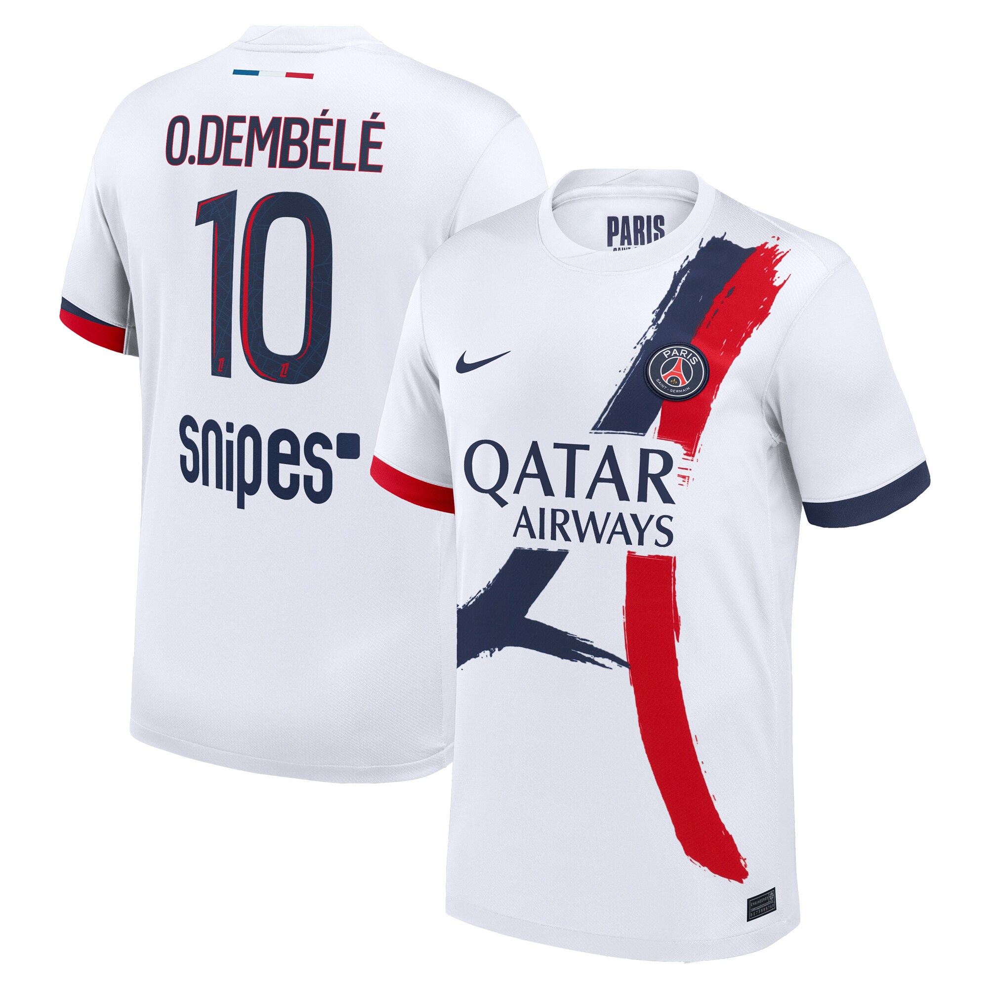 Exklusive psg nike auswärtsstadiontrikot 2024-2025 mit o.dembele 10-aufdruck Kollektion – Premium Paris Saint Germain Trikots