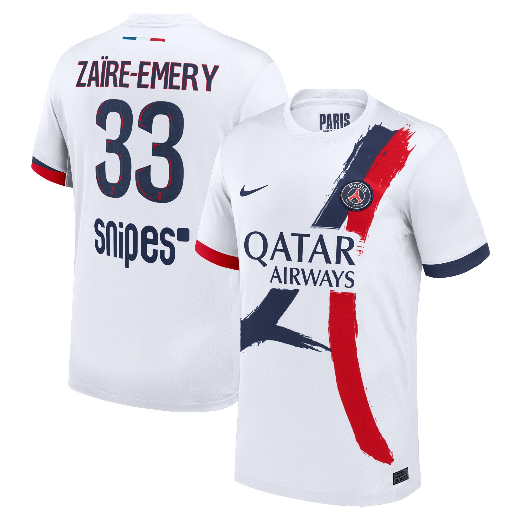 Exklusive psg nike auswärtsstadiontrikot 2024-2025 mit zaire-emery 33-aufdruck Kollektion – Premium Paris Saint Germain Trikots