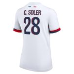 Exklusive psg nike auswärtsstadiontrikot 2024-2025 – damen mit c. soler 28-aufdruck Kollektion – Premium Paris Saint Germain Trikots