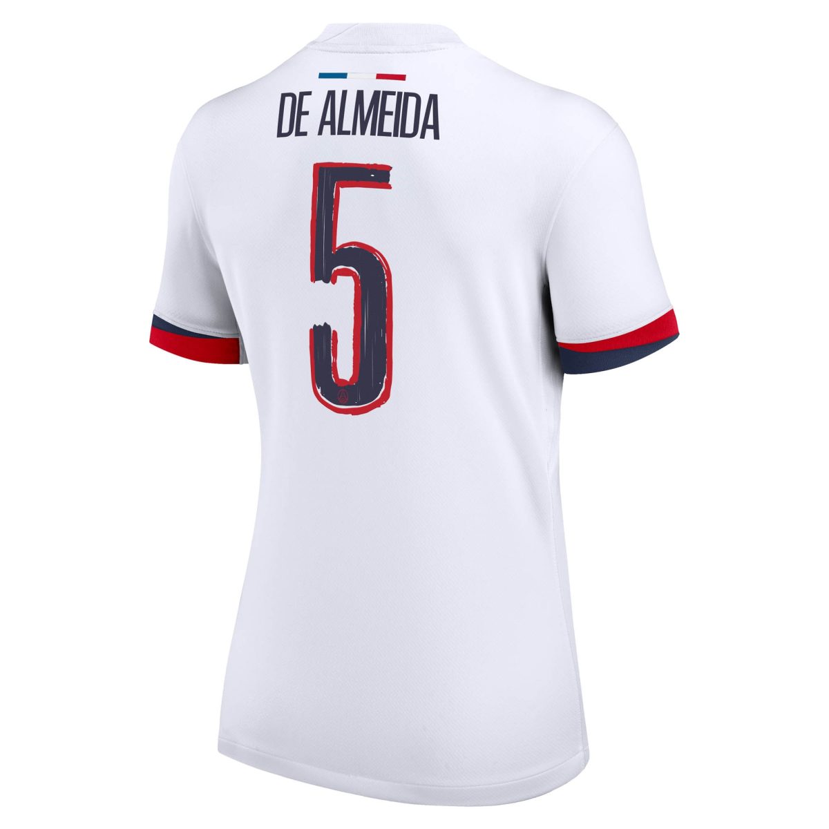 Exklusive psg nike auswärtsstadiontrikot 2024-2025 – damen mit de almeida 5-aufdruck Kollektion – Premium Paris Saint Germain Trikots