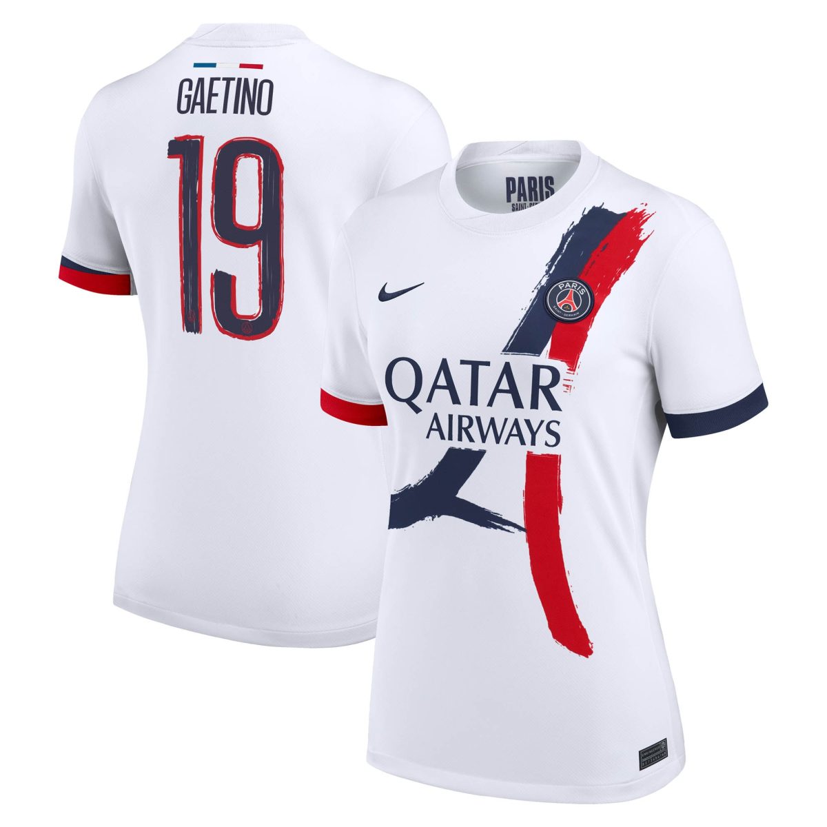 Exklusive psg nike auswärtsstadiontrikot 2024-2025 – damen mit gaetino 19-aufdruck Kollektion – Premium Paris Saint Germain Trikots