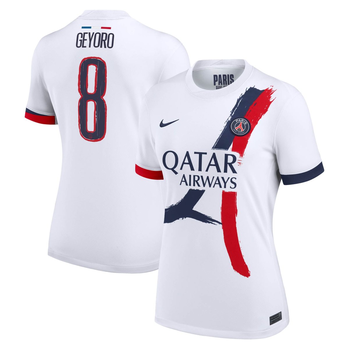 Exklusive psg nike auswärtsstadiontrikot 2024-2025 – damen mit geyoro 8-aufdruck Kollektion – Premium Paris Saint Germain Trikots