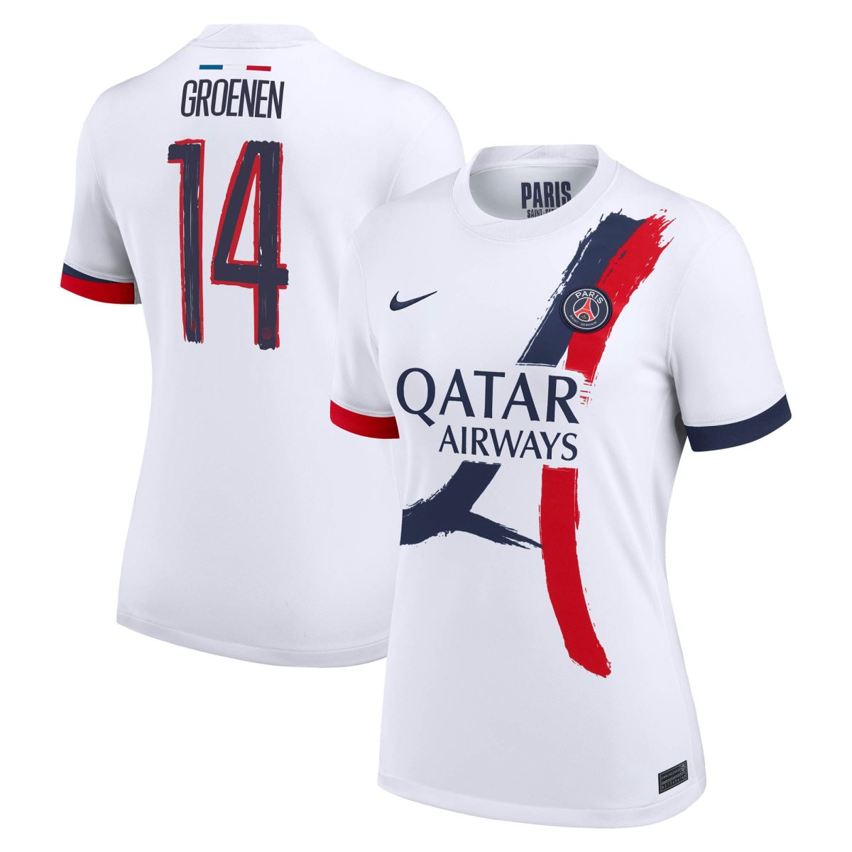 Exklusive psg nike auswärtsstadiontrikot 2024-2025 – damen mit groenen 14-aufdruck Kollektion – Premium Paris Saint Germain Trikots