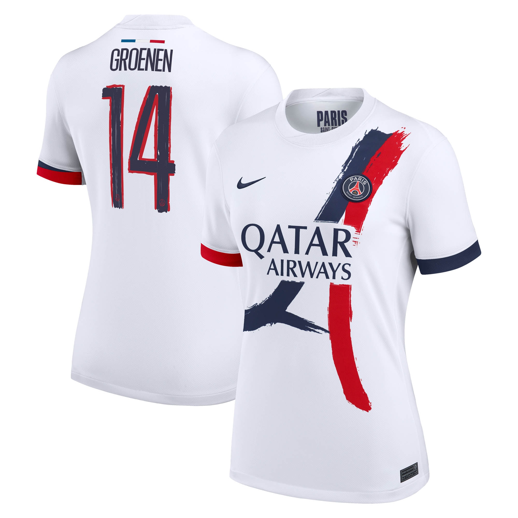 Exklusive psg nike auswärtsstadiontrikot 2024-2025 – damen mit groenen 14-aufdruck Kollektion – Premium Paris Saint Germain Trikots