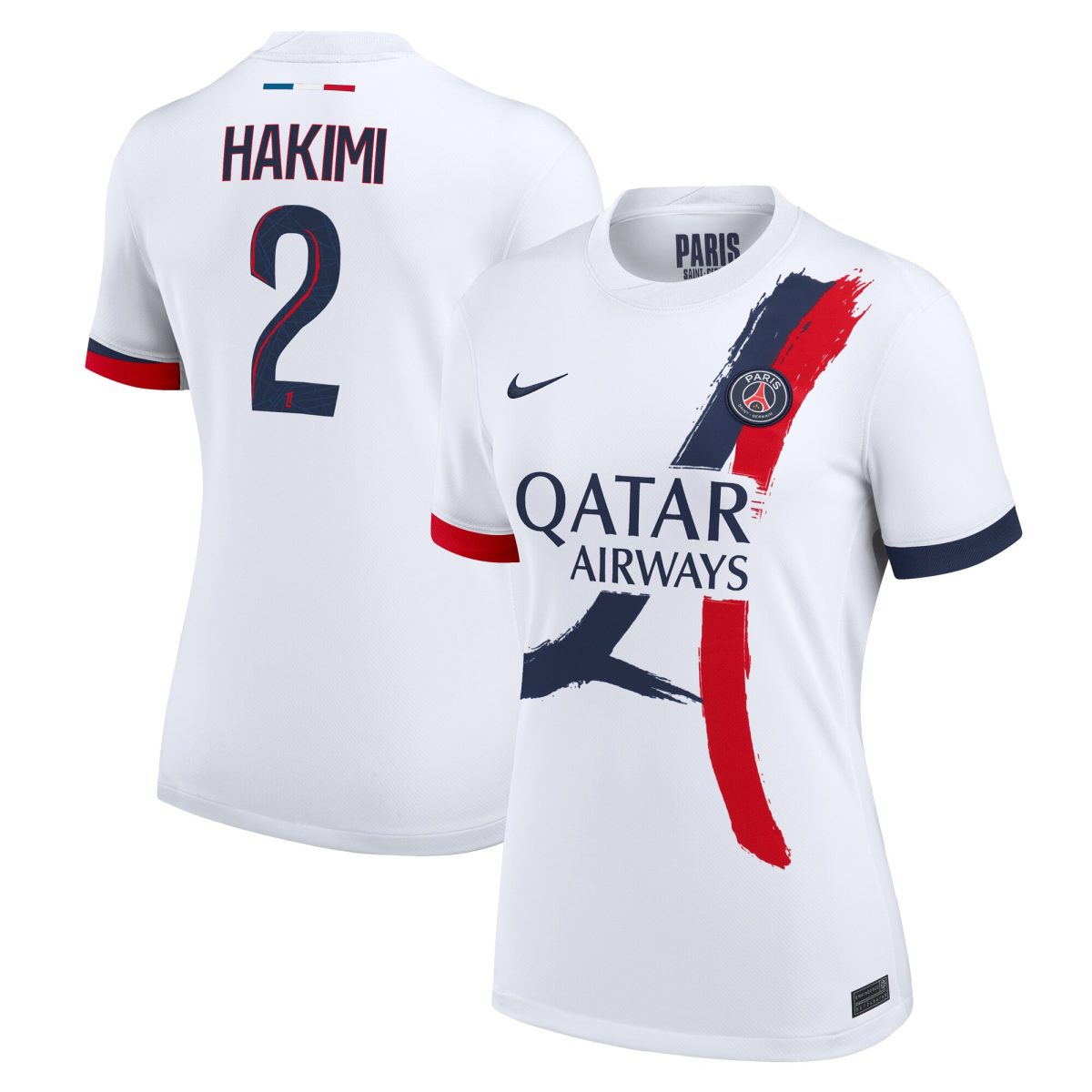 Exklusive psg nike auswärtsstadiontrikot 2024-2025 – damen mit hakimi 2-aufdruck Kollektion – Premium Paris Saint Germain Trikots